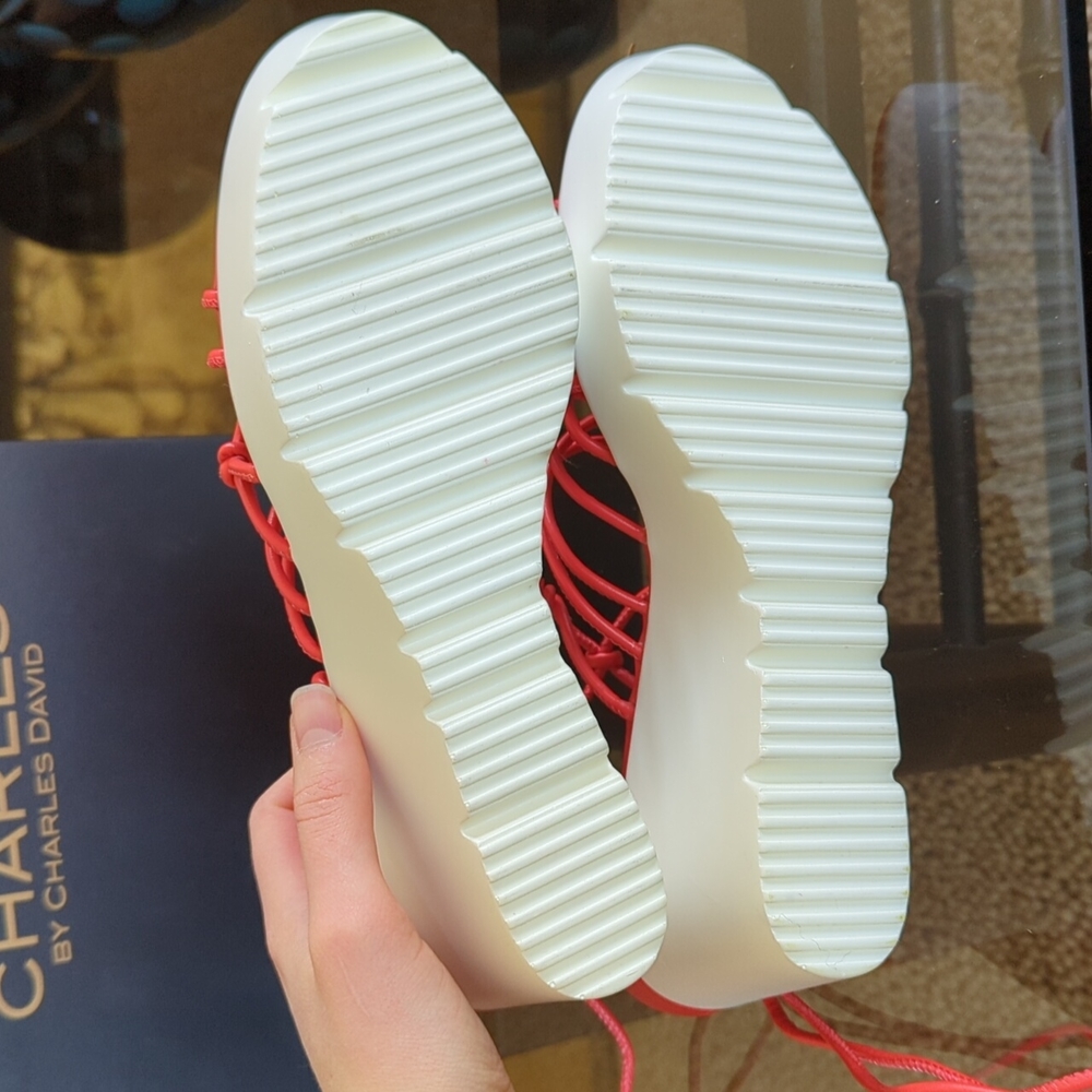 NIB Charles David Wedge Sandals sz 7.5 - Picture 4 of 4